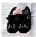 Autumn And Winter Cotton Slippers Men And Women Couple Kitty Cartoon